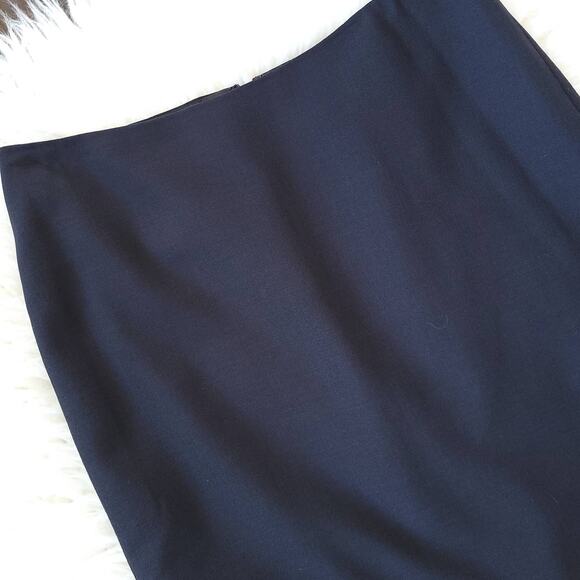 Anne Klein Suit Career Skirt Black Straight Knee Length Lined 6 - Picture 4 of 8